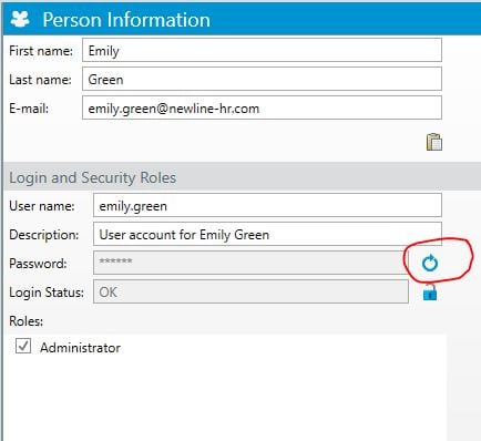reset password